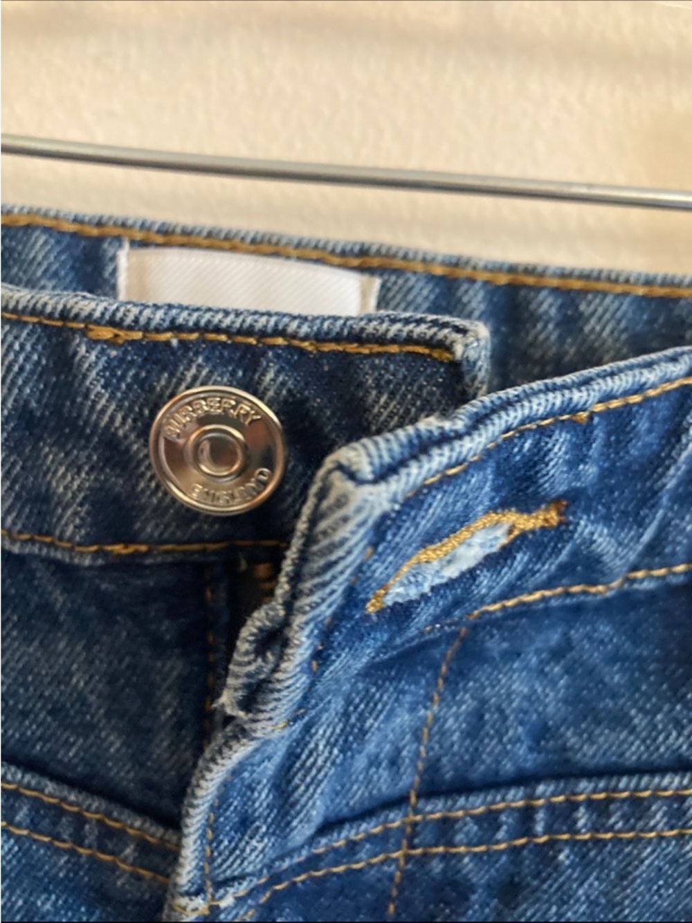 Burberry Dark Blue Denim Mini Skirt - Picture 2 of 7